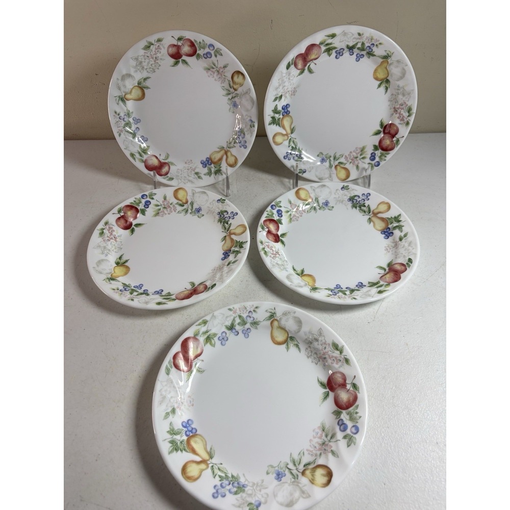 Corelle CHUTNEY 7¼" Salad‎ Side Bread Dessert Swirl Plates Set Of 5